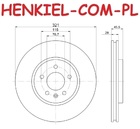 Tarcza hamulcowa wentylowana MIKODA 1669 - OPEL INSIGNIA B Grand Sport (Z18) INSIGNIA B Country Tourer (Z18) INSIGNIA B Sports Tourer (Z18) - OŚ PRZEDNIA