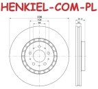 Tarcze hamulcowe wentylowane MIKODA 2432 + KLOCKI TEXTAR 2414101 - VOLVO XC90 I - OŚ PRZEDNIA