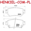 Klocki hamulcowe QUARO QP8267C ceramiczne - NISSAN LEAF (ZE0) X-TRAIL (T32_) QASHQAI II (J11, J11_) RENAULT  KADJAR (HA_, HL_) KOLEOS II (HC_) - OŚ TYLNA