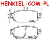 Tarcze hamulcowe pełne MIKODA 1343 + KLOCKI MIKODA 71869 - MAZDA 3 (BM, BN)  - OŚ TYLNA