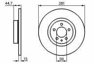 Tarcza hamulcowa brembo 08.7354.10  - przód