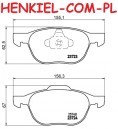 Tarcze hamulcowe wentylowane MIKODA 0749 + KLOCKI MIKODA 70736 - FORD FOCUS III C-MAX II VOLVO V40 Hatchback - OŚ PRZEDNIA