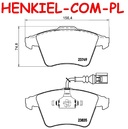 Klocki hamulcowe BREMBO P85090 - VW TOUAREG (7LA, 7L6, 7L7) - OŚ PRZEDNIA