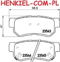 Tarcze hamulcowe pełne MIKODA 1132 + KLOCKI MIKODA 70926 - HYUNDAI SONATA V (NF) TUCSON (JM) XG (XG) XG Sedan KIA MAGENTIS (MG) SPORTAGE (JE_, KM_) - OŚ TYLNA / system MANDO