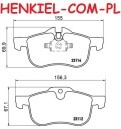 Klocki hamulcowe ATE 13.0460-7144.2 - ROVER 75 (RJ) - OŚ PRZEDNIA