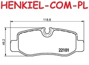 Tarcze hamulcowe pełne MIKODA 1497 + KLOCKI BREMBO P50126 - MERCEDES KLASA V (W447) VITO Mixto (W447) VITO Tourer (W447) VITO nadwozie pełne (W447) - OŚ TYLNA