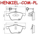 Tarcze hamulcowe wentylowane MIKODA 2010 + KLOCKI BREMBO P85061 - FORD GALAXY (WGR) ALHAMBRA (7V8, 7V9) VW SHARAN (7M8, 7M9, 7M6) - OŚ PRZEDNIA