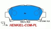 KLOCKI HAMULCOWE FERODO FDB928 - PRZÓD