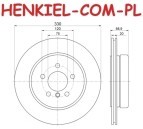 Tarcze hamulcowe wentylowane MIKODA 0472 + KLOCKI MIKODA 70472 - BMW 5 (F10) 5 Touring (F11) - OŚ TYLNA