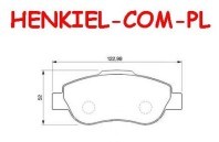 KLOCKI HAMULCOWE BOSCH 0986424786 - FIAT PANDA 169 - OŚ PRZEDNIA