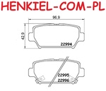 Klocki hamulcowe MIKODA 76016 - MITSUBISHI ECLIPSE CROSS (GK_, GL_) - OŚ TYLNA