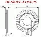 TARCZA HAMULCOWA TEXTAR 982001368 ( 98200 1368 ) - SUZUKI GRAND VITARA ( FT , GT ) - OŚ PRZEDNIA