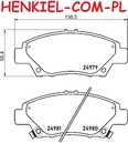 Klocki hamulcowe QUARO QP7488C ceramiczne - HONDA CITY V Sedan VI Sedan VII Sedan VII Liftback CR-Z (ZF) FREED I II FREED SPIKE INSIGHT (ZE_) JAZZ III IV V JAZZ SHUTTLE WR-V - OŚ PRZEDNIA