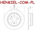 Tarcza hamulcowa pełna ATE 24.0110-0118.1 - BMW 7 (E32) - OŚ TYLNA