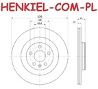 Tarcze hamulcowe wentylowane MIKODA 2439 + KLOCKI QUARO QP5781C ceramiczne - VOLVO XC90 II (256) S90 II (234) V90 II Kombi (235, 236) V60 II (225, 227) - OŚ TYLNA