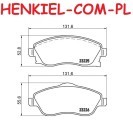 Tarcze hamulcowe pełne MIKODA 1626 + KLOCKI MIKODA 71626 - OPEL CORSA C (X01) - OŚ PRZEDNIA