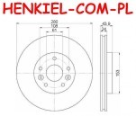 Tarcza hamulcowa wentylowana MIKODA 1764 - RENAULT MEGANE II - OŚ PRZEDNIA