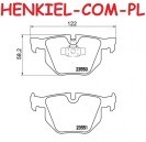 Klocki hamulcowe MIKODA 70450 - BMW 3 ( E90 E91 E92 E93 ) X1 ( E84 ) - OŚ TYLNA