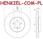 Tarcze hamulcowe wentylowane MIKODA 0490 (lewa) 0489 (prawa) + KLOCKI QUARO QP4570C ceramiczne - BMW 5 (F10, F11, F07) 6 ( F12) 7 (F01, F02, F03, F04) - OŚ PRZEDNIA