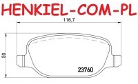 Klocki hamulcowe QUARO QP6115C  ceramiczne - ALFA ROMEO 159 (939_) BRERA (939_) SPIDER (939_) - OŚ TYLNA