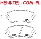 Tarcze hamulcowe wentylowane MIKODA 2232 GT malowane, nacinane, wiercone, kolor: czarny + KLOCKI QUARO QP0945C ceramiczne - TOYOTA COROLLA (_E12_) (system ham. TRW) - OŚ PRZEDNIA