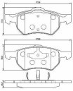 KLOCKI HAMULCOWE BOSCH 0986424668  0 986 424 668  CHRYSLER VOYAGER III   DODGE CARAVAN III  --PRZÓD