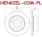 Tarcza hamulcowa wentylowana MIKODA 4305  - FIAT DUCATO CITROEN JUMPER PEUGEOT BOXER - OŚ TYLNA