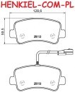 Tarcze hamulcowe pełne  QUARO QD8944 z powłoką antykorozyjną + KLOCKI QUARO QP8211C ceramiczne - NISSAN NV400 (X62, X62B) OPEL MOVANO B (X62) RENAULT MASTER III (FV, JV, EV, HV, UV) - OŚ TYLNA