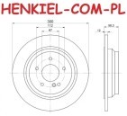 Tarcze hamulcowe pełne MIKODA 1474 + KLOCKI MIKODA 71443 - MERCEDES KLASA S (W221) KLASA S Coupe (C216) SL (R230) - OŚ TYLNA