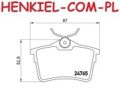 Tarcze hamulcowe pełne z łożyskiem i pierścieniem ABS MIKODA 0568L + KLOCKI QUARO QP3964C ceramiczne - CITROËN BERLINGO (B9) PEUGEOT 308 (4A_,4C_) 308 SW (4E_, 4H_) PARTNER 08r- PARTNER Tepee - OŚ TYLNA