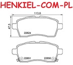 Klocki hamulcowe BREMBO P79037 - SUZUKI IGNIS III (MF) - OŚ PRZEDNIA