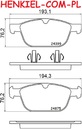 Klocki hamulcowe MIKODA 72447 - VOLVO XC60 I SUV (156) XC60 I VAN (156) XC90 I (275) XC90 I VAN (275) - OŚ PRZEDNIA