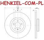 Tarcza hamulcowa wentylowana MIKODA 4242 - VW POLO VI (AW1, BZ1, AE1) - OŚ PRZEDNIA