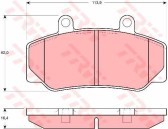 KLOCKI HAMULCOWE LUCAS TRW GDB970 VOLVO 740 760 940 960 S90 - PRZÓD