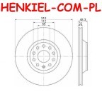 Tarcze hamulcowe wentylowane MIKODA 0269 + KLOCKI MIKODA 70274 - AUDI A3 (8P1,8PA) SEAT LEON (5F1,5F5,5F8) SKODA SUPERB (3T4,3T5) VW CC EOS GOLF V VI PASSAT 05r-14r SCIROCCO (137,138) - OŚ TYLNA