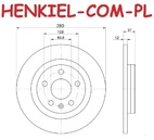 Tarcza hamulcowa pełna MIKODA 2449 -  VOLVO XC40 (536) - OŚ TYLNA