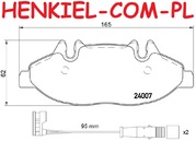 Klocki hamulcowe BREMBO P50050 - MERCEDES-BENZ VIANO (W639) VITO / MIXTO Van (W639) VITO Bus (W639) - OŚ PRZEDNIA