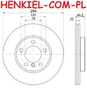 Tarcza hamulcowa wentylowana MIKODA 1828 - MINI MINI COUNTRYMAN (R60) MINI PACEMAN (R61) - OŚ PRZEDNIA