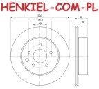 Tarcze hamulcowe wentylowane MIKODA 1535 + KLOCKI QUARO QP7685C ceramiczne - NISSAN QASHQAI I (J10, JJ10) X-TRAIL (T30, T31) RENAULT KOLEOS I (HY_) - OŚ TYLNA