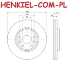 Tarcza hamulcowa wentylowana MIKODA 1780 - MERCEDES-BENZ CITAN Combi (415) CITAN Mixto (415) CITAN Nadwozie Pełne (415) RENAULT  KANGOO / GRAND KANGOO (KW0/1_) KANGOO BE BOP (KW0/1_)  KANGOO Express (FW0/1_) - OŚ PRZEDNIA