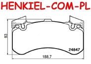 Klocki hamulcowe MIKODA 71944 - AUDI A6 (4G2, 4GC, C7) A6 Avant (4G5, 4GD, C7) A7 Sportback (4GA, 4GF) A8 D4 (4H2, 4H8, 4HC, 4HL) Q5 (8RB) - OŚ PRZEDNIA