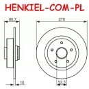 TARCZA HAMULCOWA SNR KF155.115U  - RENAULT MEGANE II SCENIC II - OŚ TYLNA