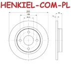 Tarcza hamulcowa pełna MIKODA 0779 - FORD FIESTA VII (HJ, HF) - OŚ TYLNA