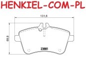 Klocki hamulcowe TEXTAR 2388101 - MERCEDES KLASA A (W169) KLASA B (W245) - OŚ PRZEDNIA