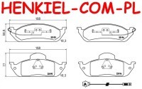 Tarcze hamulcowe wentylowane MIKODA 1457 + KLOCKI SAMKO 5SP983 - MERCEDES KLASA M (W163) - OŚ PRZEDNIA