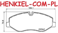 Tarcze hamulcowe wentylowane MIKODA 1496 + KLOCKI BREMBO P50129 - MERCEDES KLASA V (W447) VITO Mixto (W447) VITO Tourer (W447) VITO nadwozie pełne (W447) - OŚ PRZEDNIA