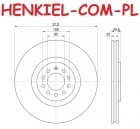 Tarcze hamulcowe wentylowane MIKODA 0264 + KLOCKI SAMKO 5SP2009 - SEAT IBIZA III (6L1) IBIZA IV (6J5, 6P1) IBIZA IV SPORTCOUPE (6J1, 6P5) IBIZA IV ST (6J8, 6P8) - OŚ PRZEDNIA