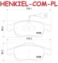 Klocki hamulcowe BREMBO P23148 - ALFA ROMEO GIULIETTA (940_) - OŚ PRZEDNIA