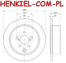 Tarcza hamulcowa pełna MIKODA 2137 - SUBARU IMPREZA Hatchback (GP_) IMPREZA Sedan (GJ_) FORESTER (SJ_) XV (_GP_) XV (GT) - OŚ TYLNA