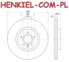 Tarcze hamulcowe wentylowane MIKODA 2433 + KLOCKI BREMBO P24057 - VOLVO C70 II Kabriolet (542) S40 II (544) V40 Hatchback (525, 526) V50 (545) - OŚ PRZEDNIA